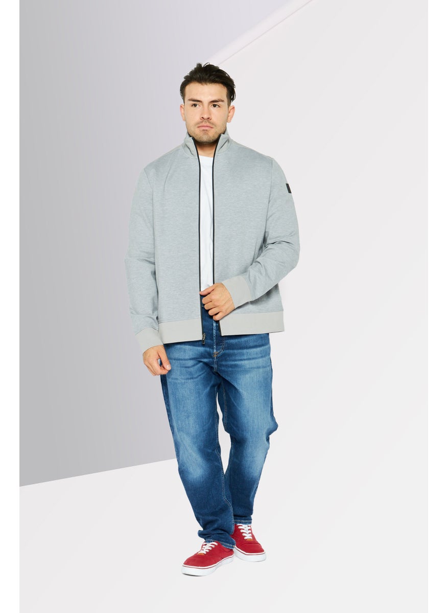 Men Sportwear Fit Long Sleeves Outdoor Sweatshirt, Grey