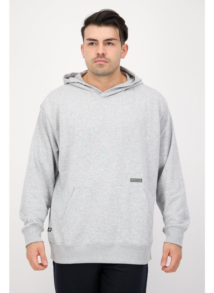 Men Sportswear Fit Long Sleeve Outdoor Sweatshirt, Gray