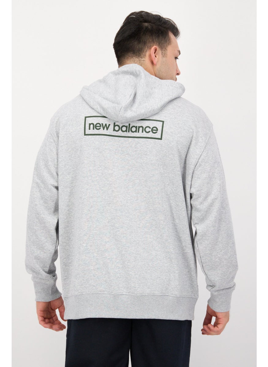 Men Sportswear Fit Long Sleeve Outdoor Sweatshirt, Gray