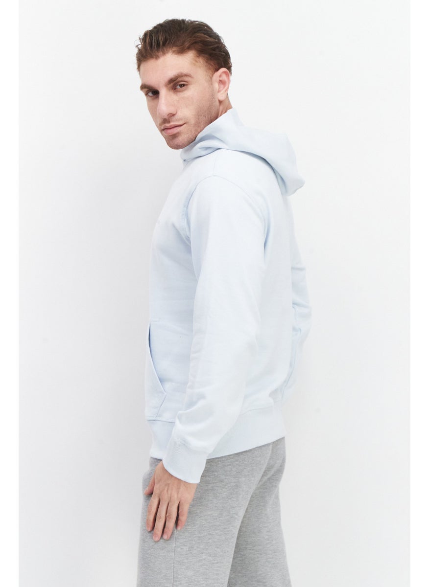 Men Sportswear Fit Outdoor Hoodie, Turquoise