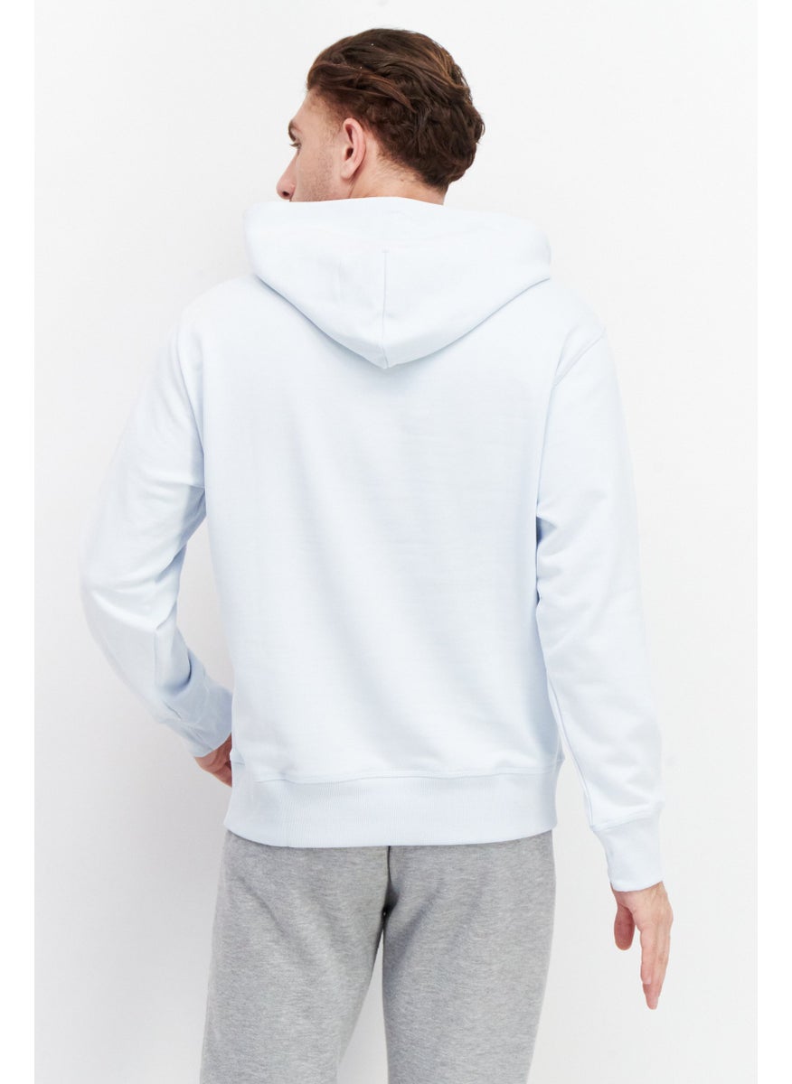 Men Sportswear Fit Outdoor Hoodie, Turquoise