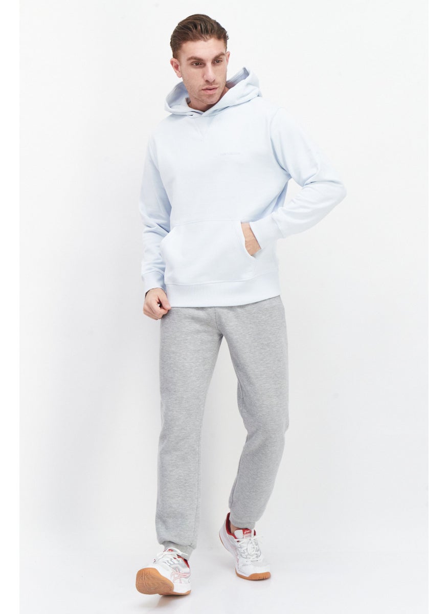 Men Sportswear Fit Outdoor Hoodie, Turquoise