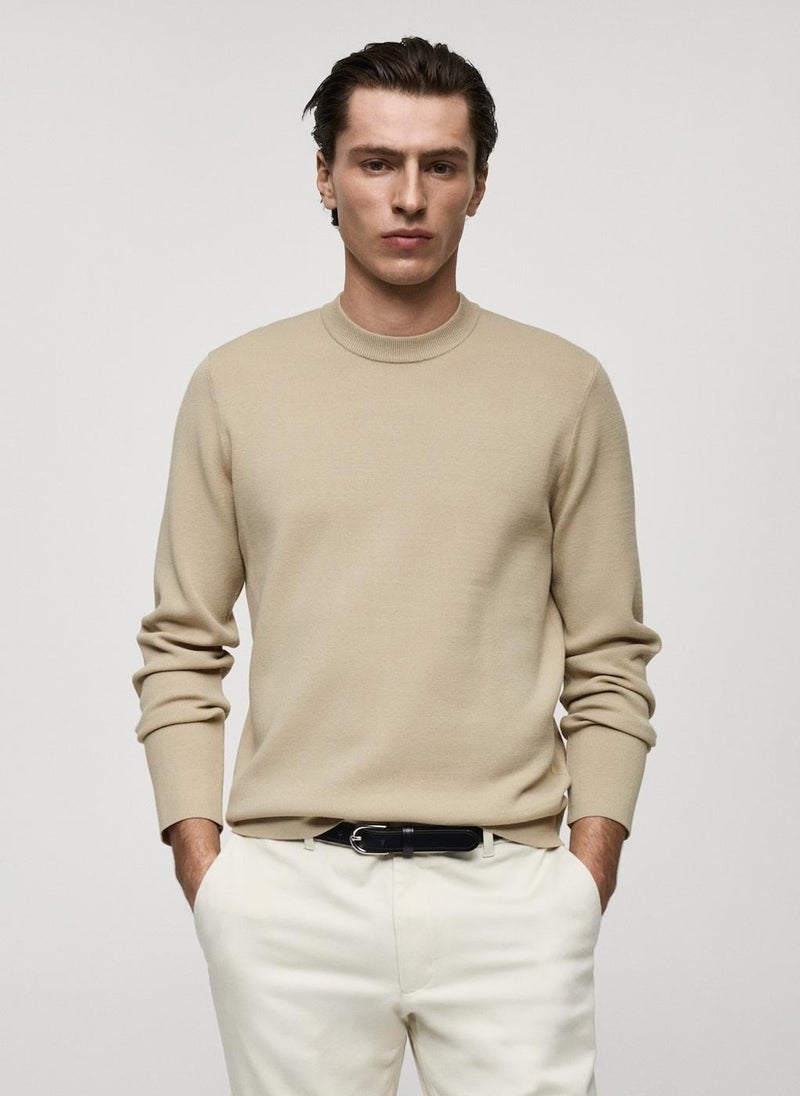 Regular-Fit Knitted Sweater