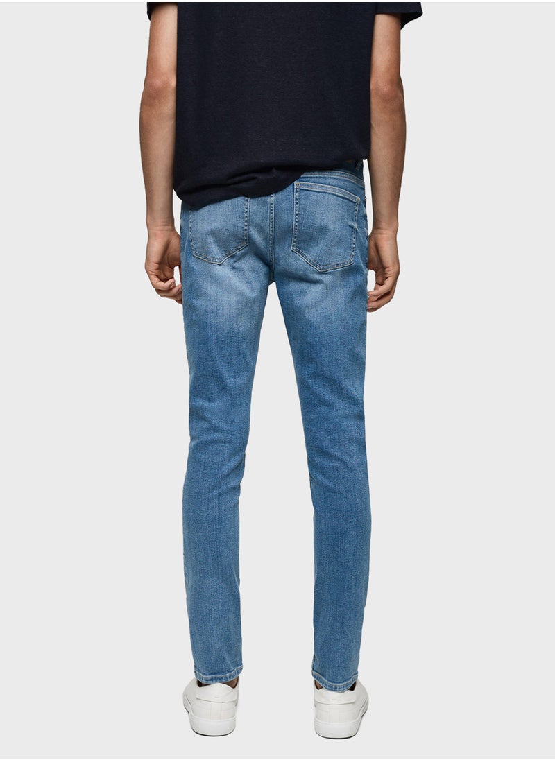 Casual Sim Fit Light Wash Jeans