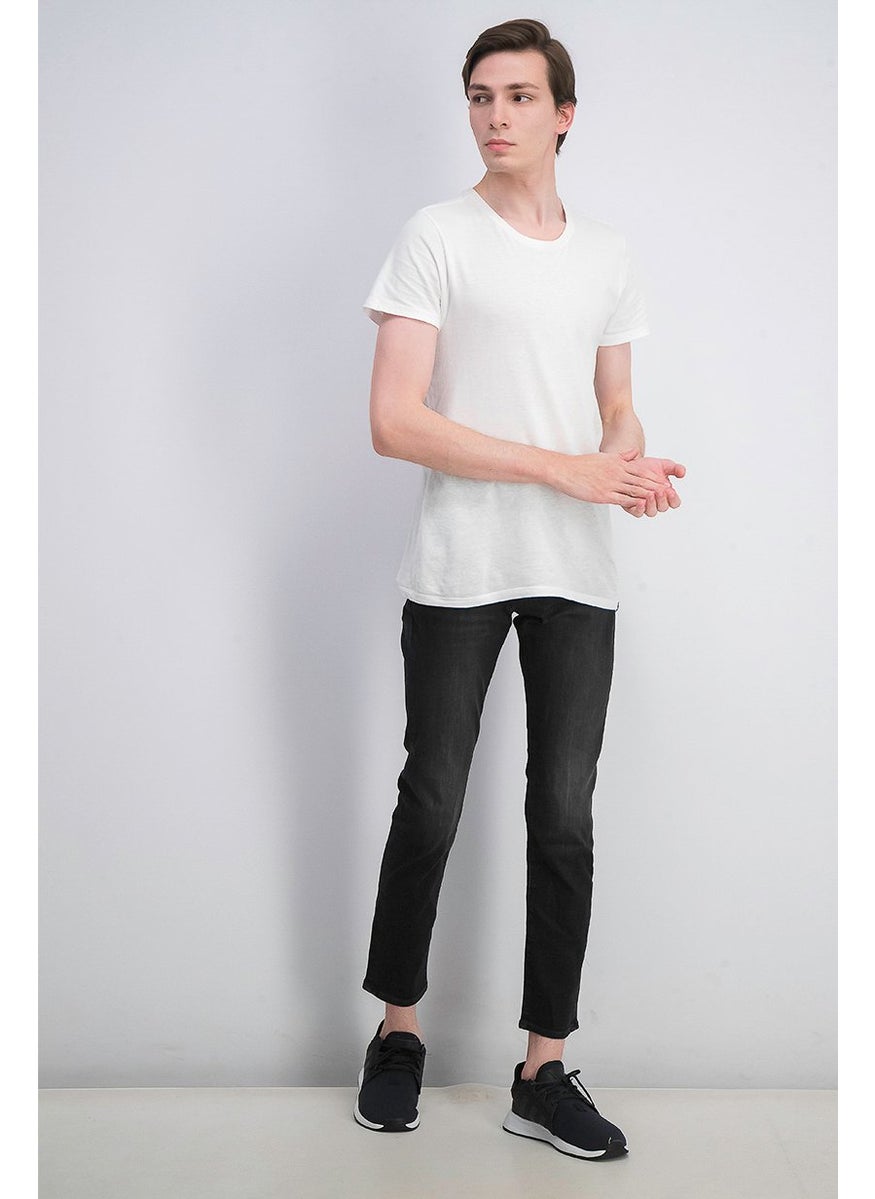 Men Soft Wear Slim Jean, Dark Grey