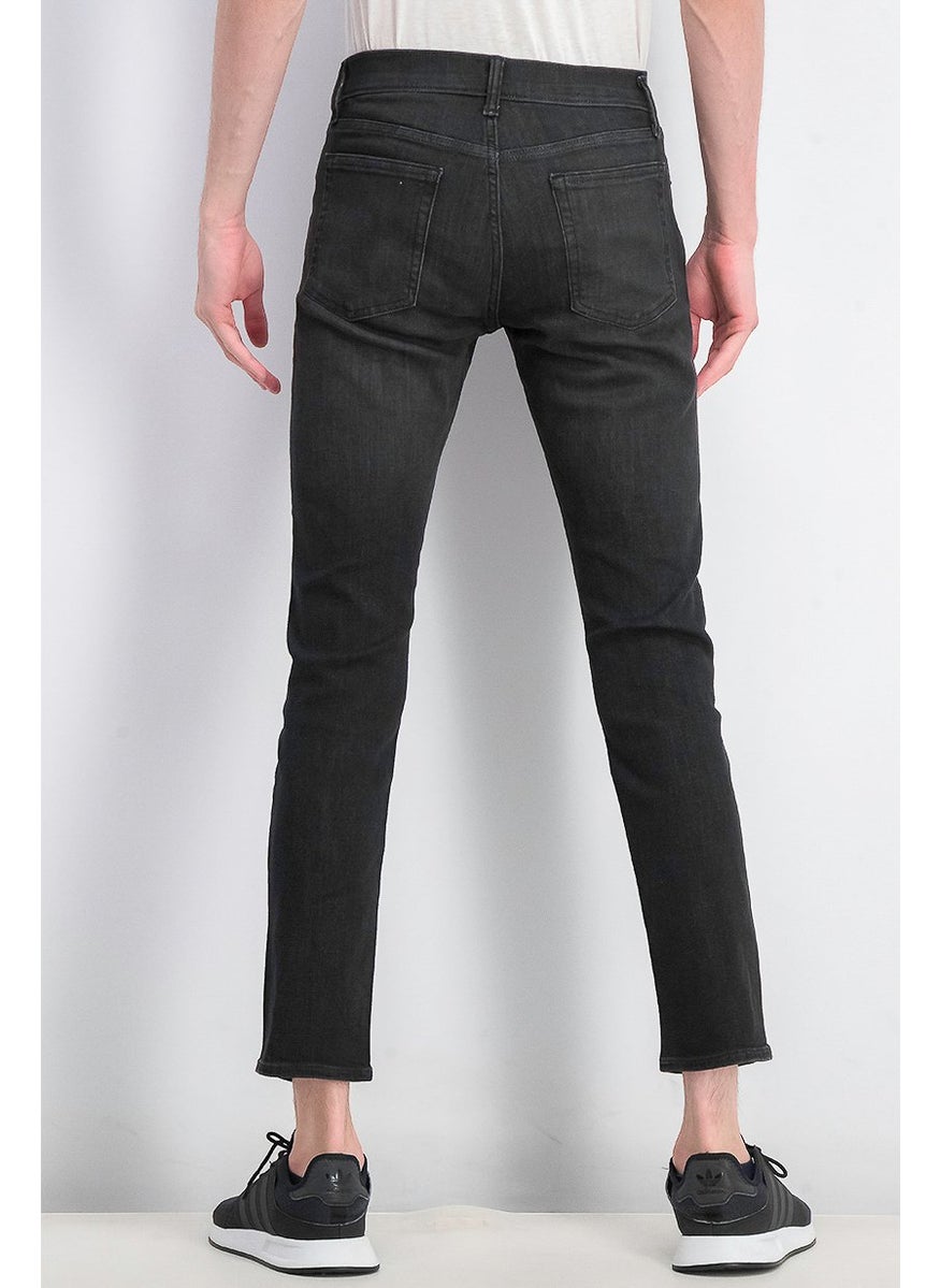 Men Soft Wear Slim Jean, Dark Grey