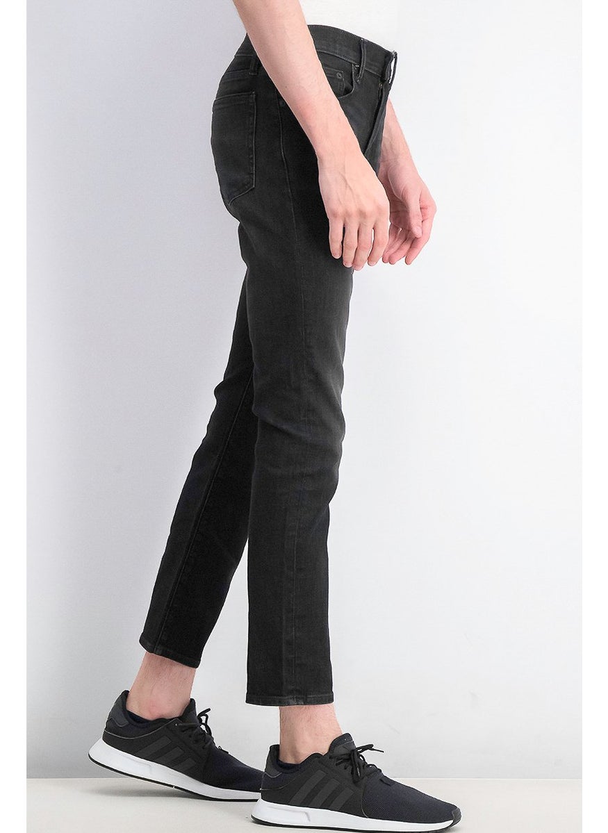 Men Soft Wear Slim Jean, Dark Grey