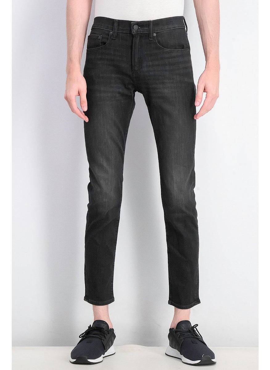 Men Soft Wear Slim Jean, Dark Grey