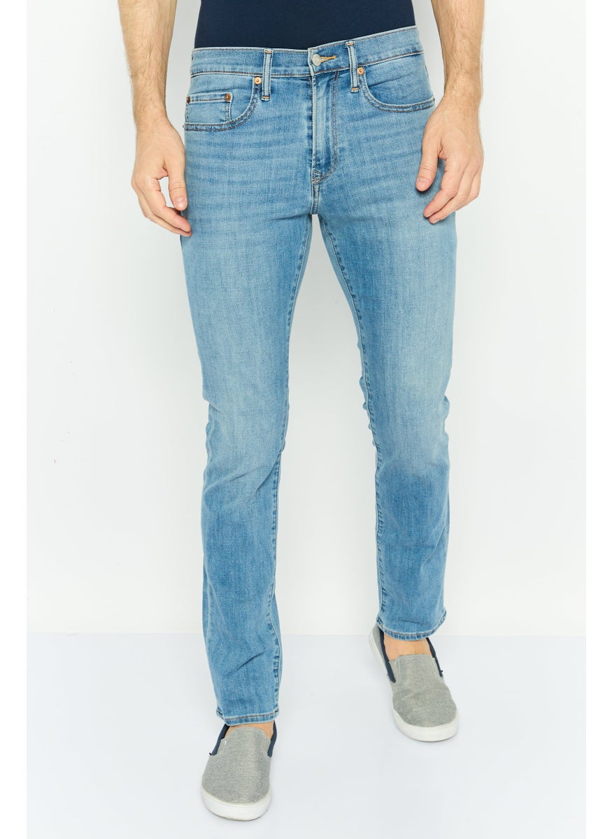 Men Slim Fit Wash Stretchable Denim, Blue