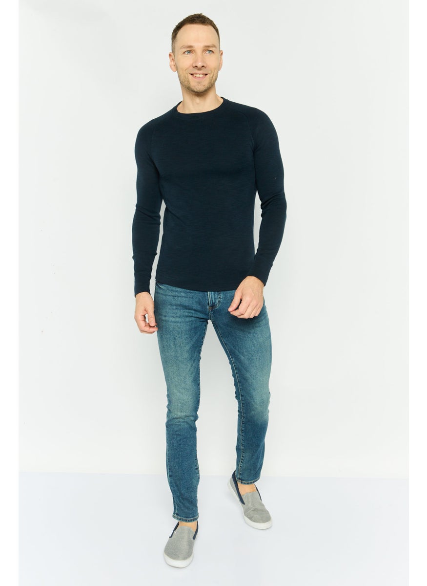 Men Skinny Fit Wash Stretchable Denim, Blue