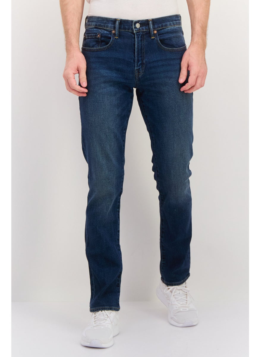 Men Slim Fit Washed Stretchable Jeans, Blue