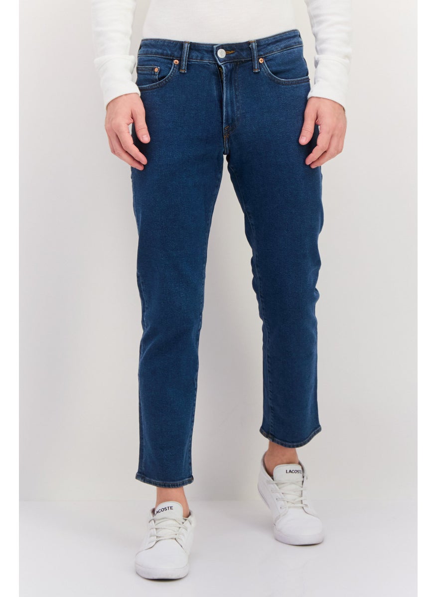 Men Regular Fit Solid Stretchable Jeans, Blue