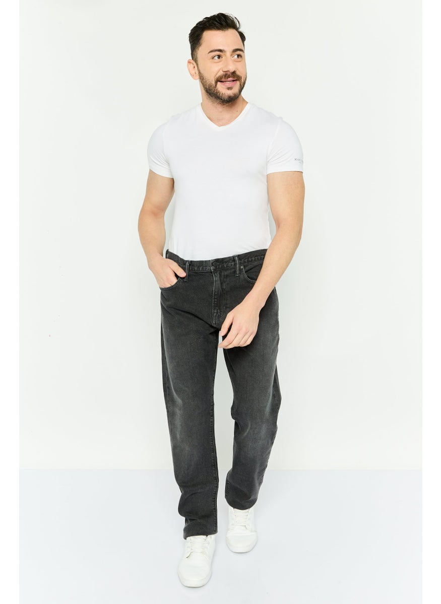 Men Slim Fit Wash Stretchable Denim, Black