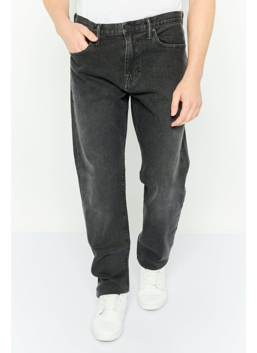 Men Slim Fit Wash Stretchable Denim, Black
