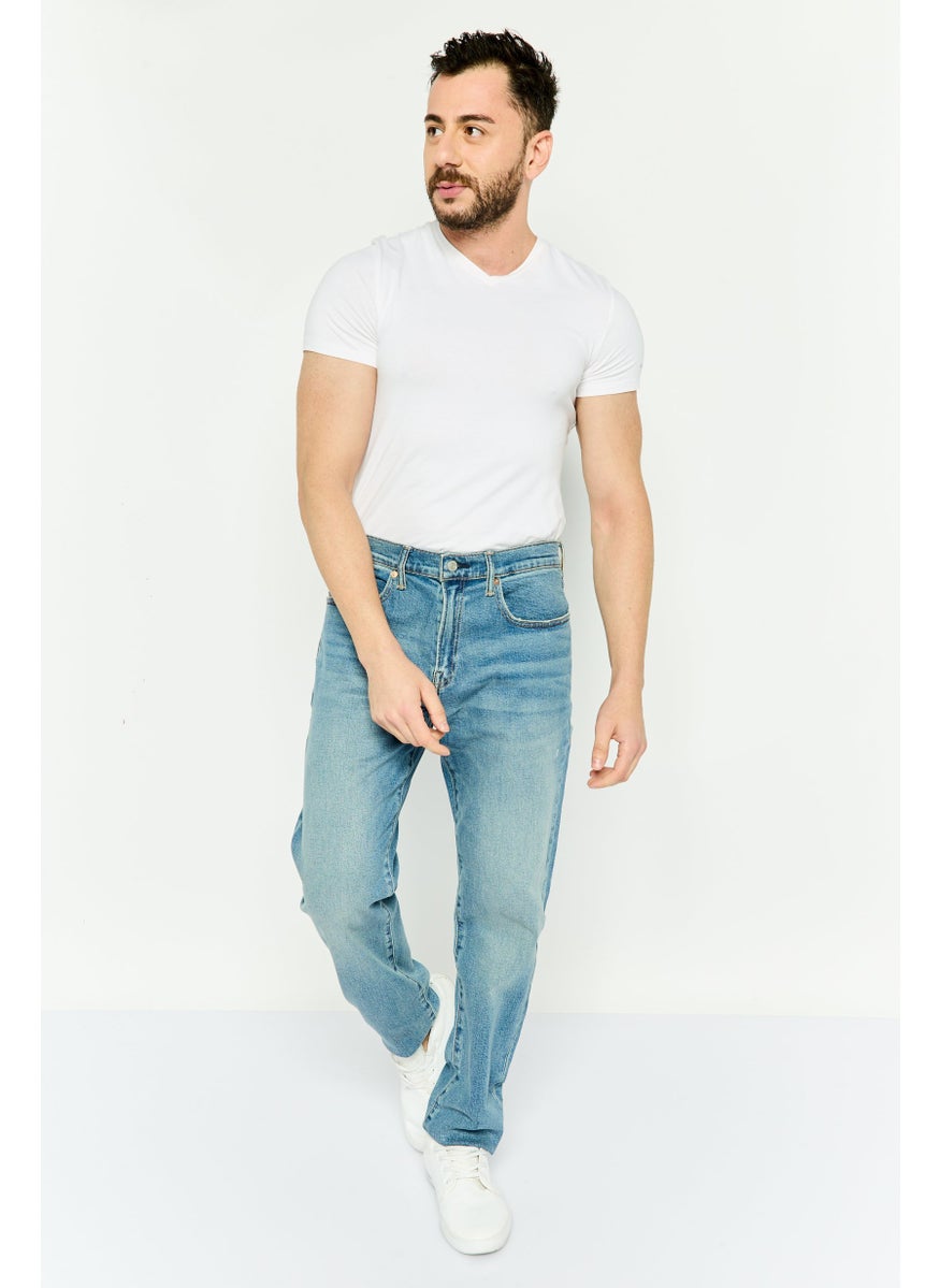 Men Slim Fit Wash Stretchable Jeans, Blue