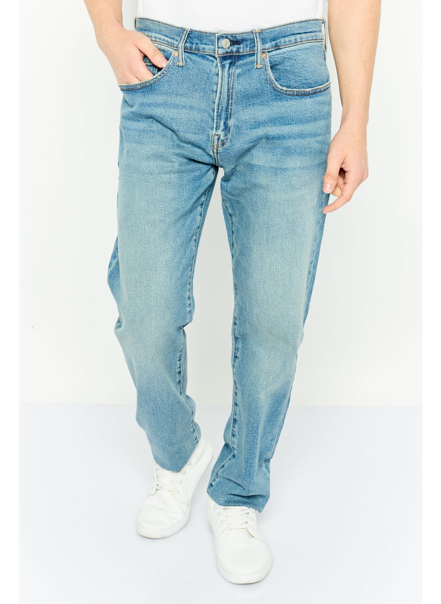 Men Slim Fit Wash Stretchable Jeans, Blue