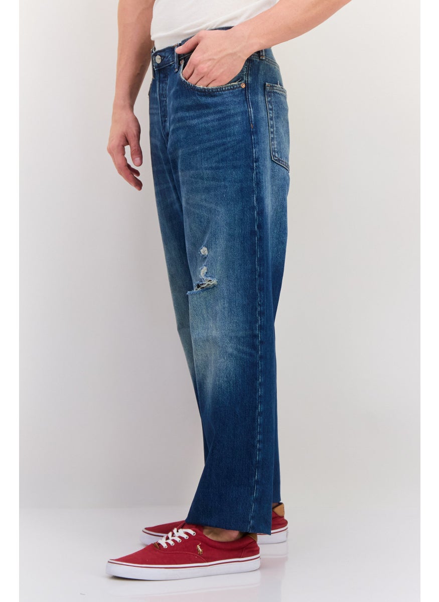 Men Original  Fit Wash No Stretchable Denim, Blue