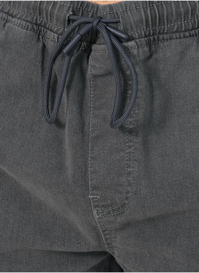 Mid Wash Slim Fit Jogger Jeans