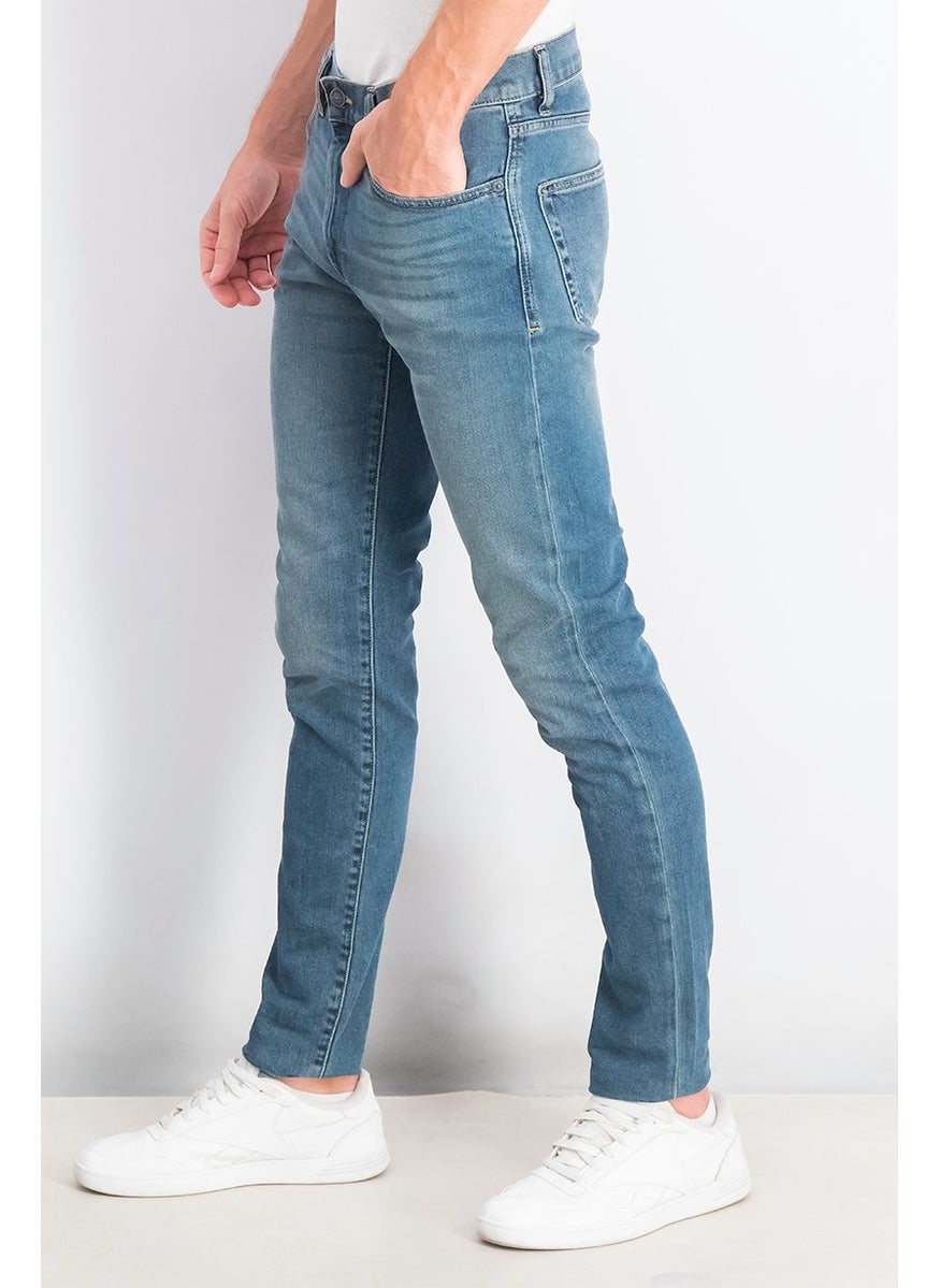 Men Slim Fit D,Strukt Pants, Denim Blue