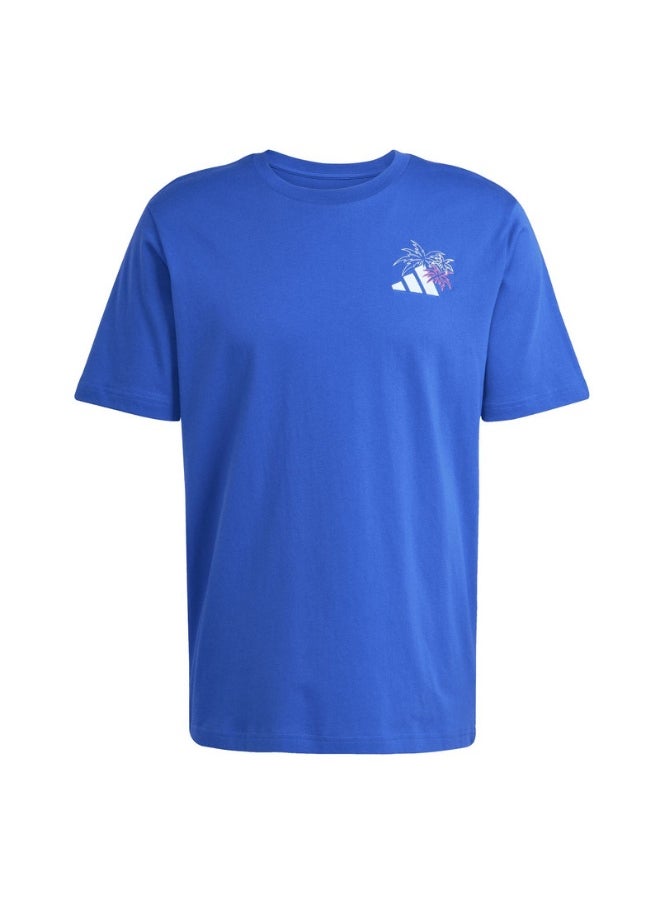 adidas M L EM PAST TEE Blue Training T-SHIRTS for Men - XS