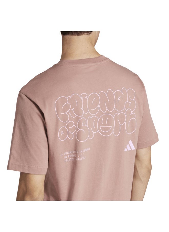 adidas lounge verbiage fos men graphic t-shirt