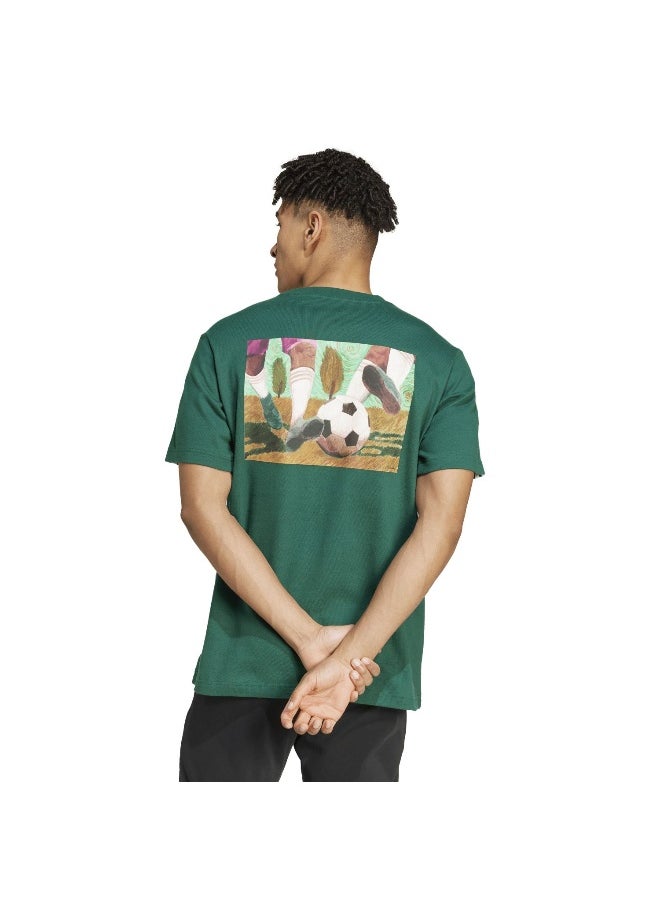 adidas M Gallery Ss T Green Training T-Shirts XS