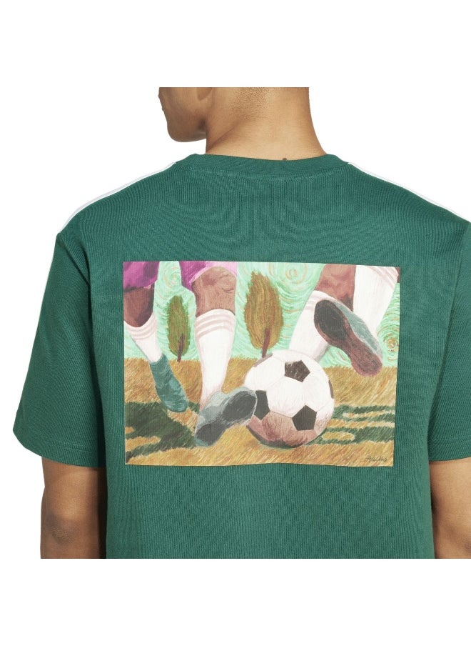 adidas M Gallery Ss T Green Training T-Shirts XS