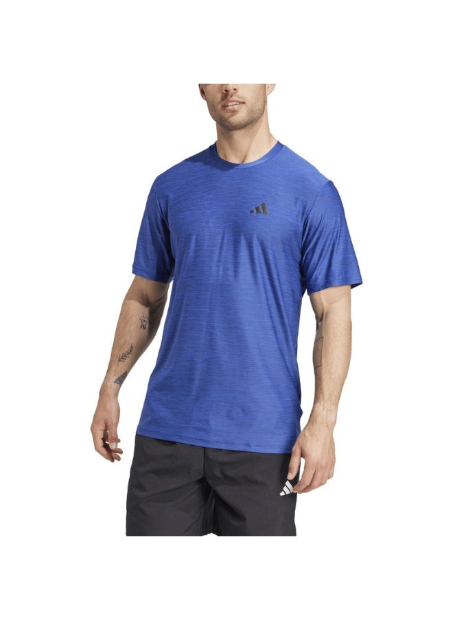 adidas TR-ES STRETCH T Blue Training T-SHIRTS for Men - XS