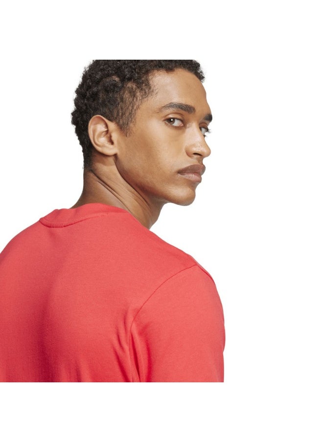 adidas essentials big logo single men graphic t-shirt