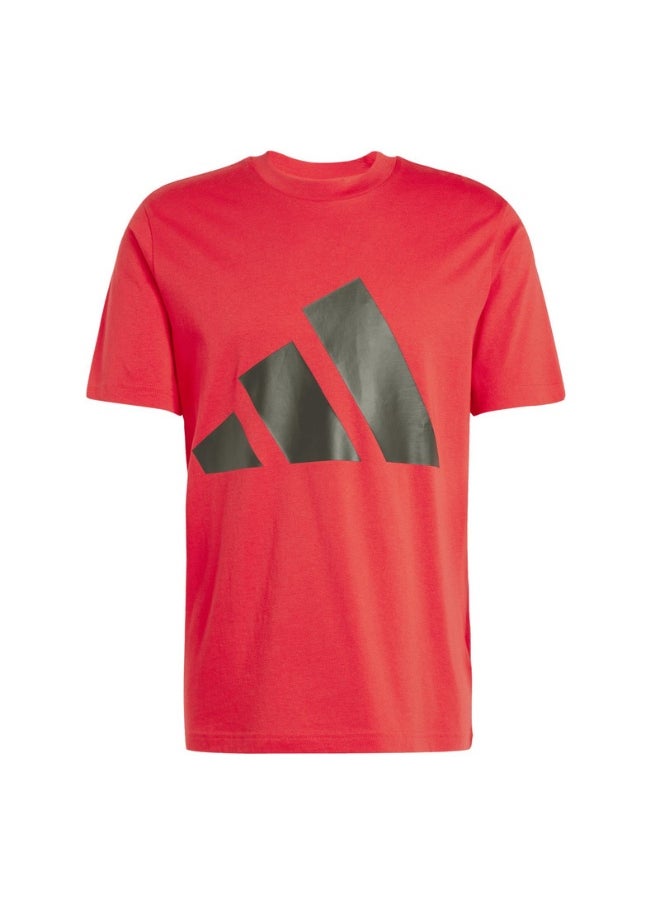 adidas essentials big logo single men graphic t-shirt