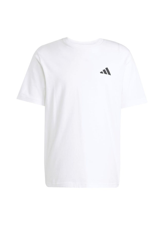 adidas M C IIN TEE White Training T-SHIRTS for Men - XS