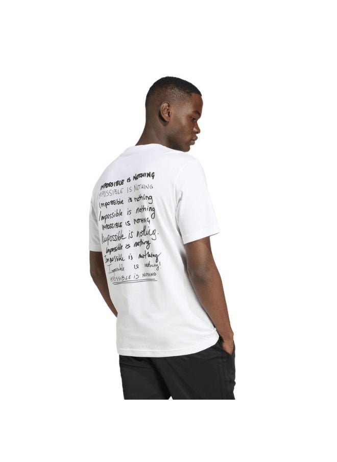 adidas M C IIN TEE White Training T-SHIRTS for Men - XS