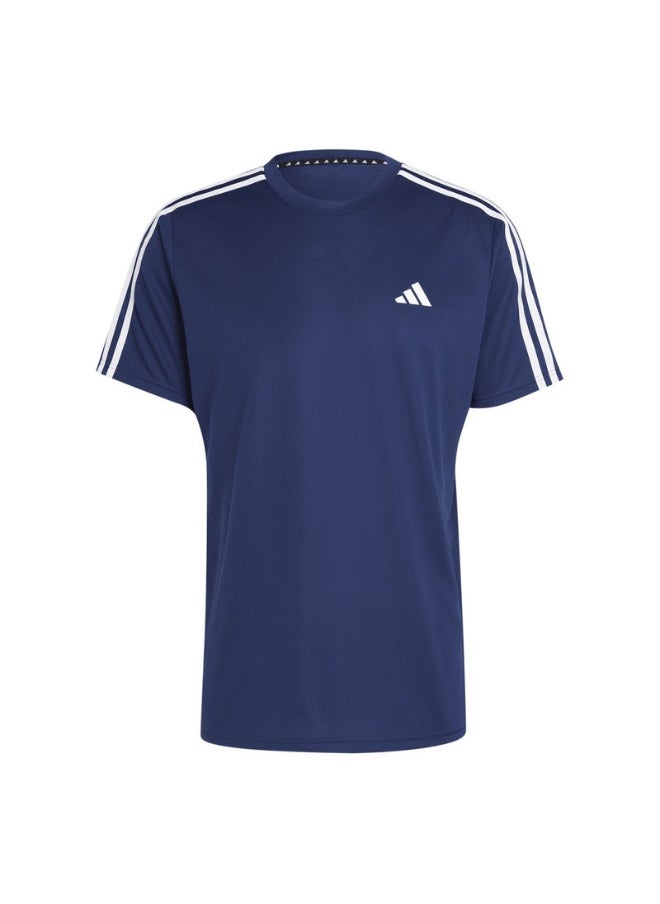 adidas train essentials base 3-stripes training men t-shirt