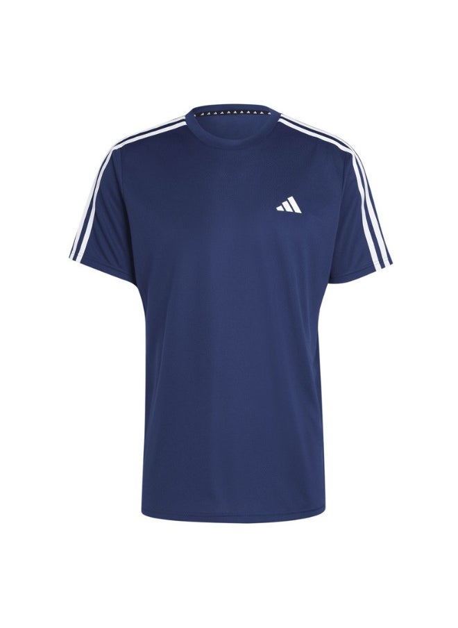 adidas train essentials base 3-stripes training men t-shirt