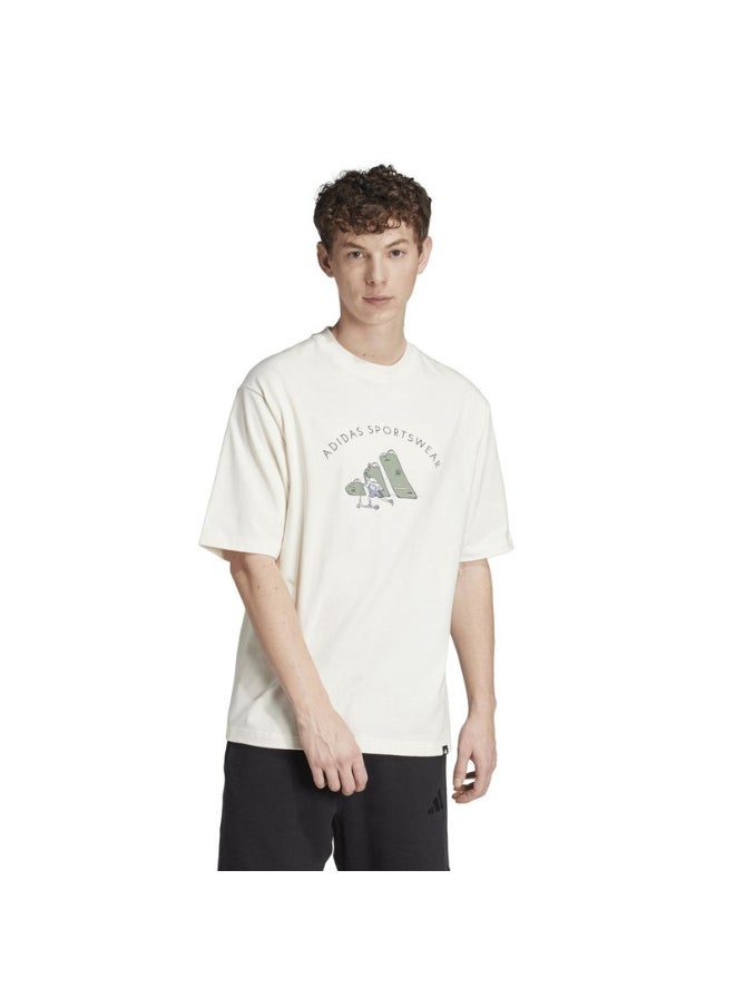 adidas M C DOODLE SCT White Training T-SHIRTS for Men - XS