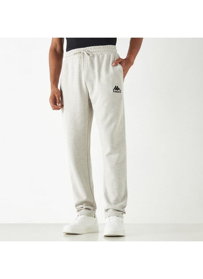 Kappa Logo Detail Joggers with Drawstring Closure and Pockets