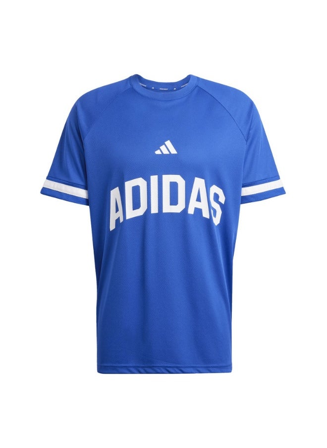 adidas M US SPORT TEE Blue Training T-SHIRTS for Men - XS