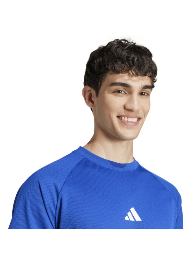 adidas M US SPORT TEE Blue Training T-SHIRTS for Men - XS