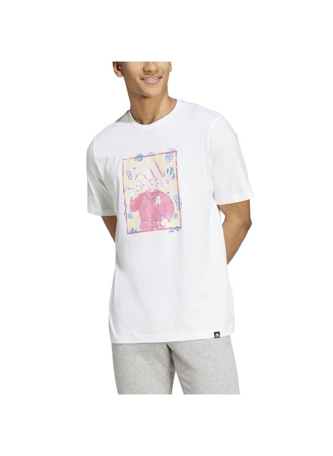 adidas M Doodle T White Training T-Shirts XS