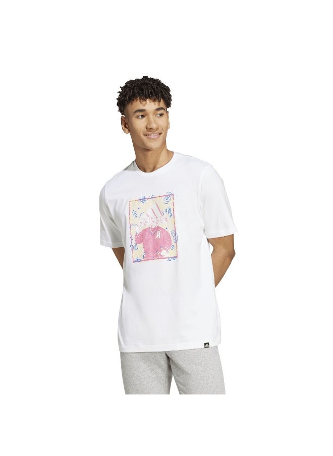 adidas M Doodle T White Training T-Shirts XS