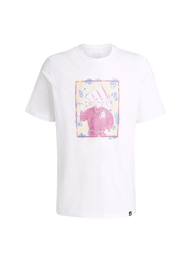 adidas M Doodle T White Training T-Shirts XS