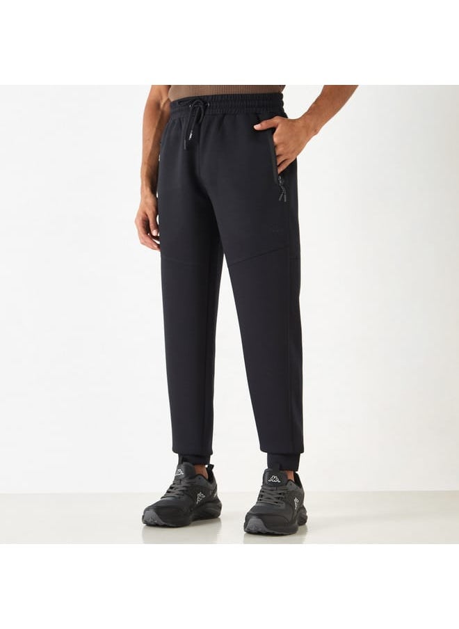 Kappa Solid Joggers with Drawstring Closure and Pockets