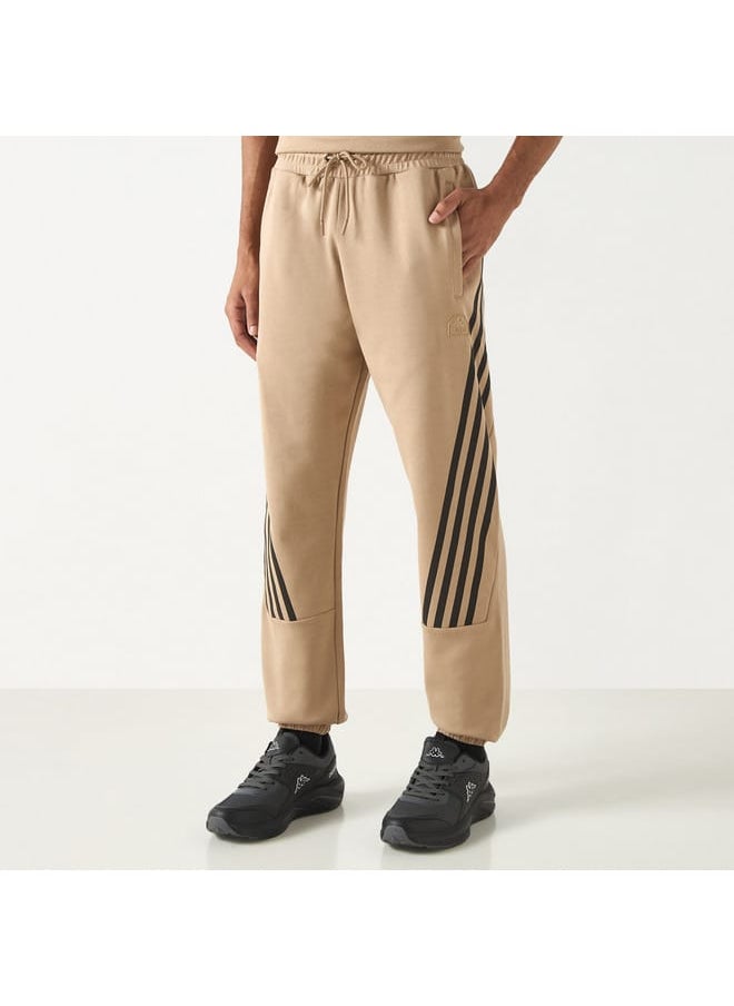 Kappa Striped Detail Joggers with Drawstring Closure and Pockets