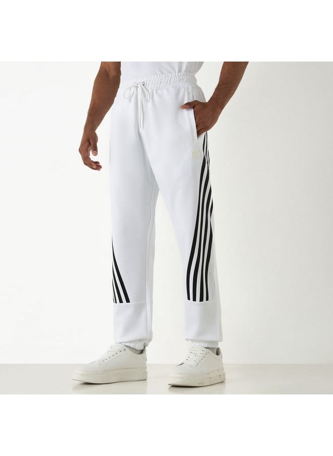 Kappa Striped Detail Joggers with Drawstring Closure and Pockets