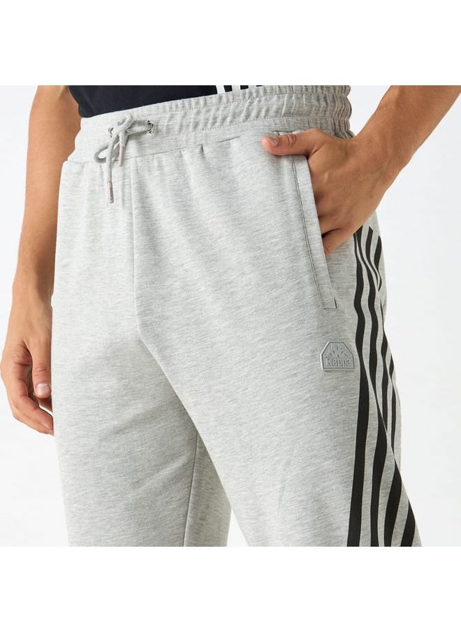 Kappa Striped Detail Joggers with Drawstring Closure and Pockets