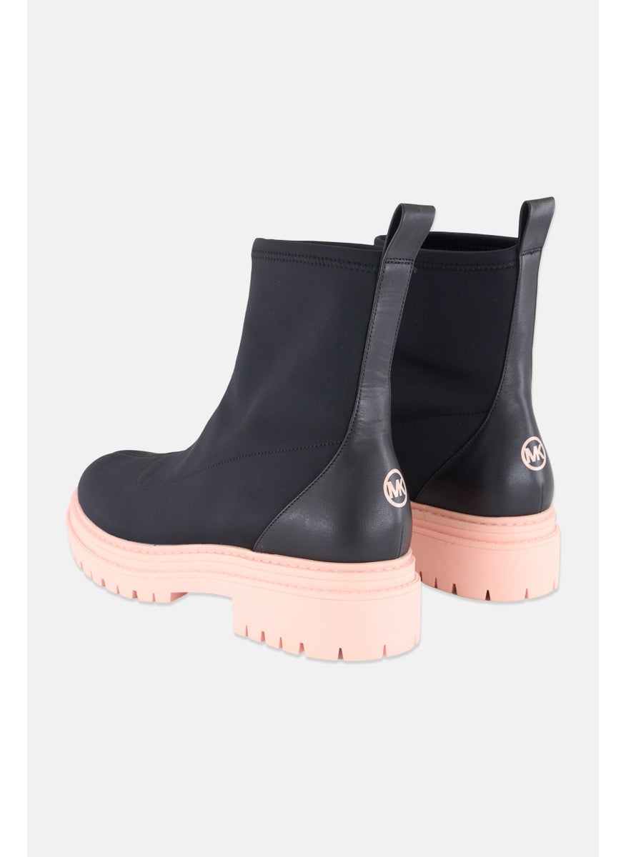 Women Medium Slip On Ankle Boots, Black