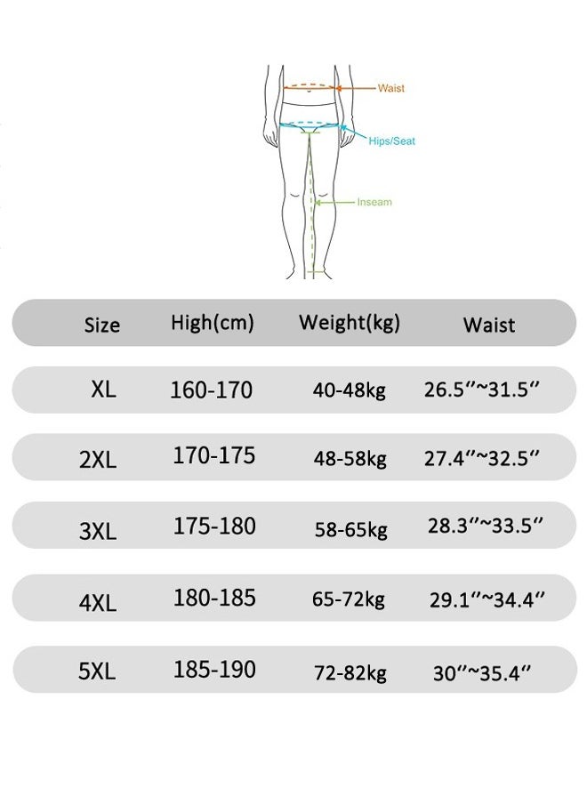 3 Piece Men's Cotton Boxer Briefs Breathable Stretch Underwear Stripe Casual Shorts Underwear