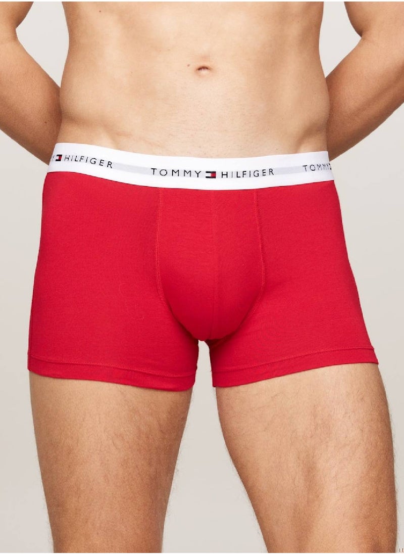 Men's 3-Pack Trunks - Cotton, Multicolour