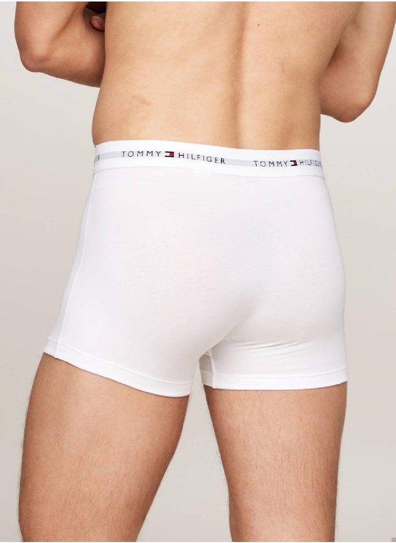Men's 3-Pack Trunks - Cotton, Multicolour
