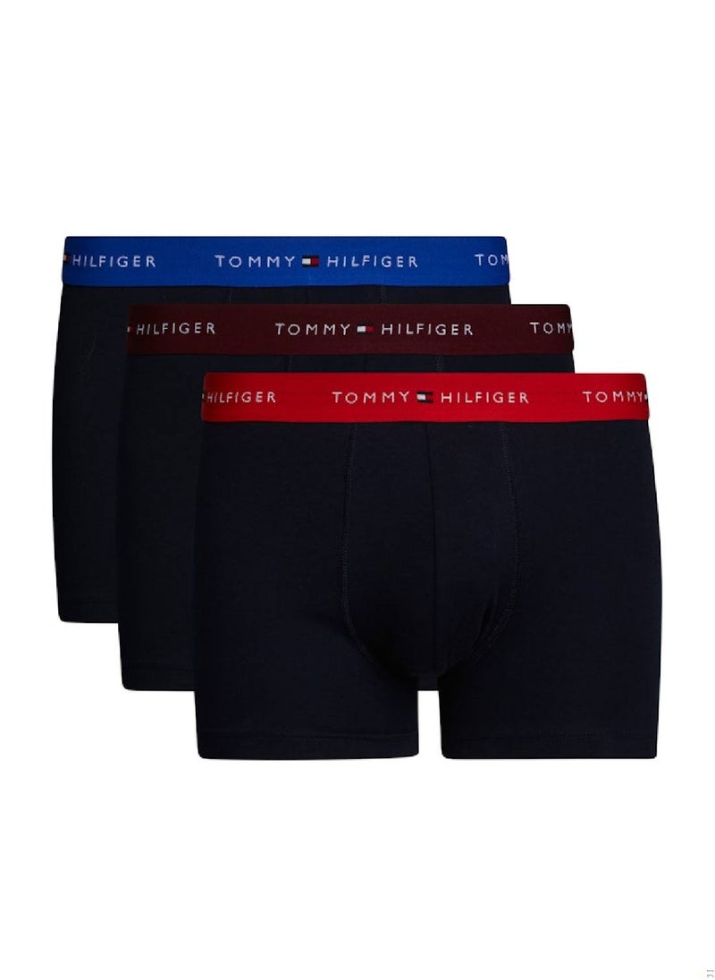 Men's 3-Pack Trunks - Cotton, Multicolour